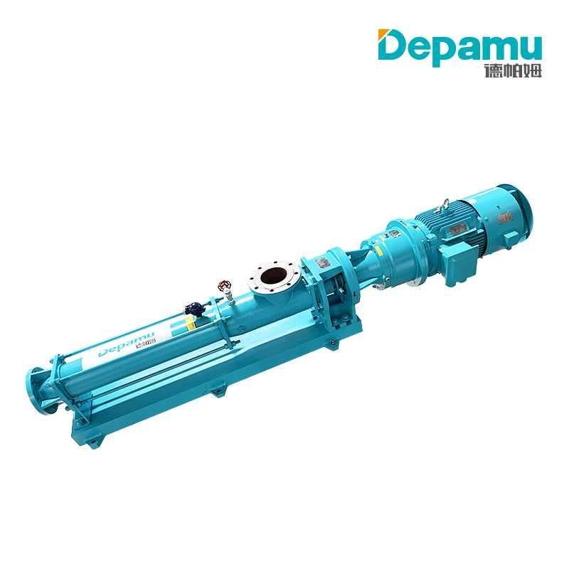 Depamu single screw pump for conveying syrups, jams, and fermentation broths. Depamu single screw pump for conveying syrups, jams, and fermentation broths.