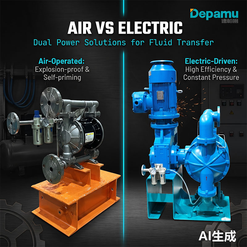 Air Diaphragm Pumps VS Electric Diaphragm Pumps Air Diaphragm Pumps VS <a href=https://www.depamu-pumps.com/Diaphragm-Pump.html target='_blank'>Electric Diaphragm Pump</a>s